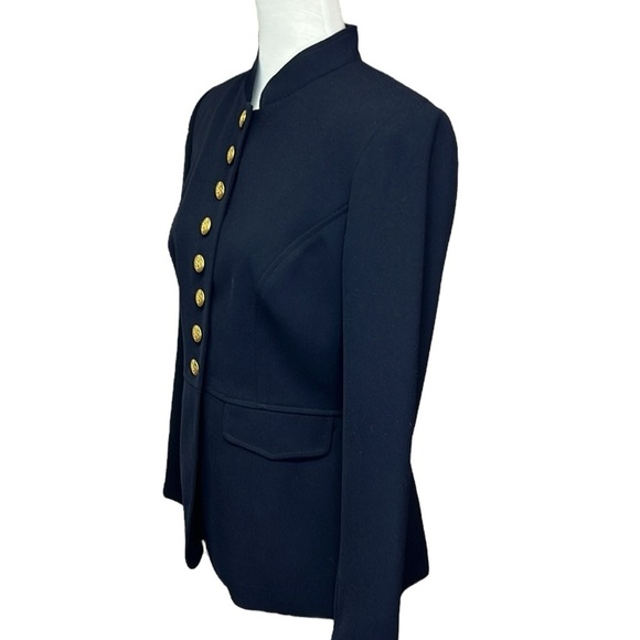 Maggy Boutique Navy With Gold Buttons Blazer - Picture 2 of 5